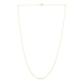 14K Gold .5Mm Double Extendable Rope Chain